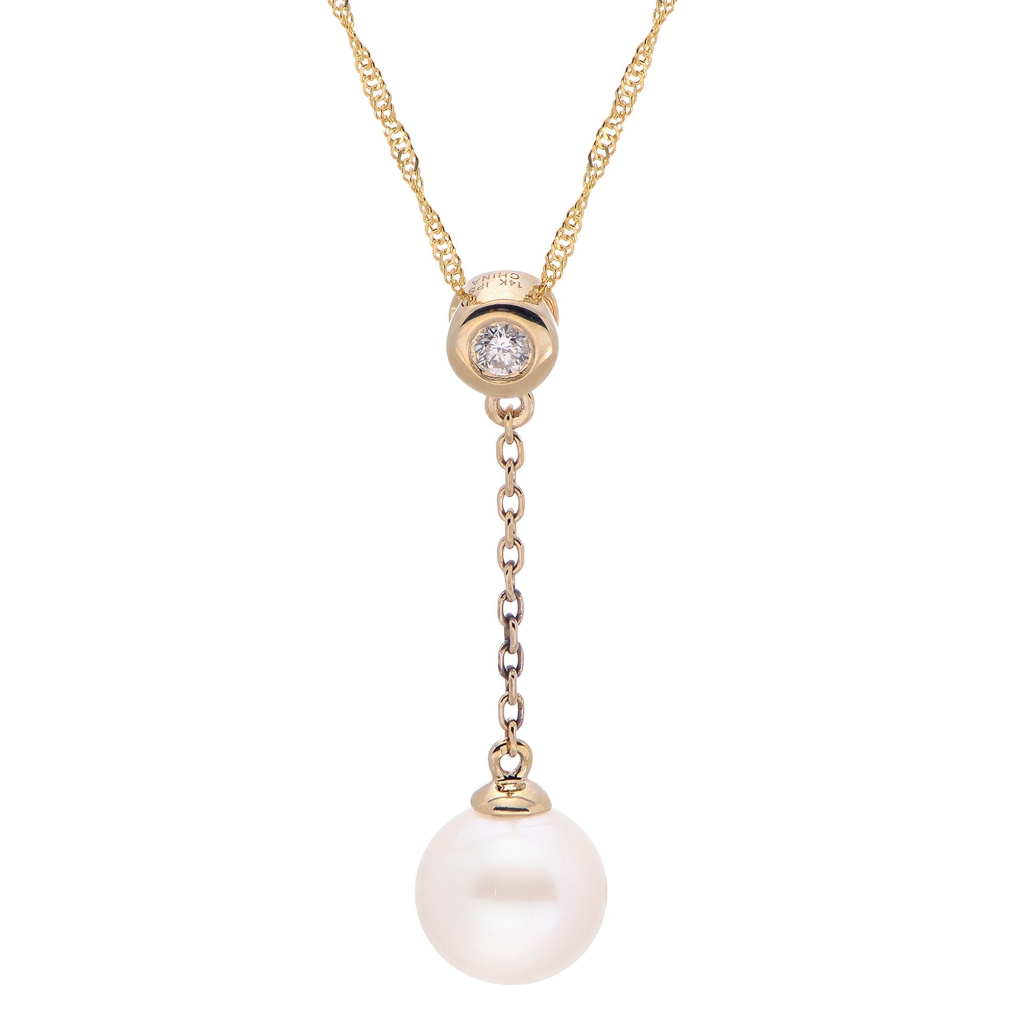 Parkplace Pearls 14KT Yellow Gold Freshwater Pearl Pendant 984705/AA18