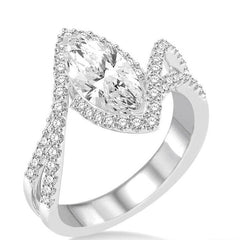 Parkplace Jewelers Marquise Shape Semi-Mount Halo Diamond Engagement Ring 220A3PPFVWG-SM