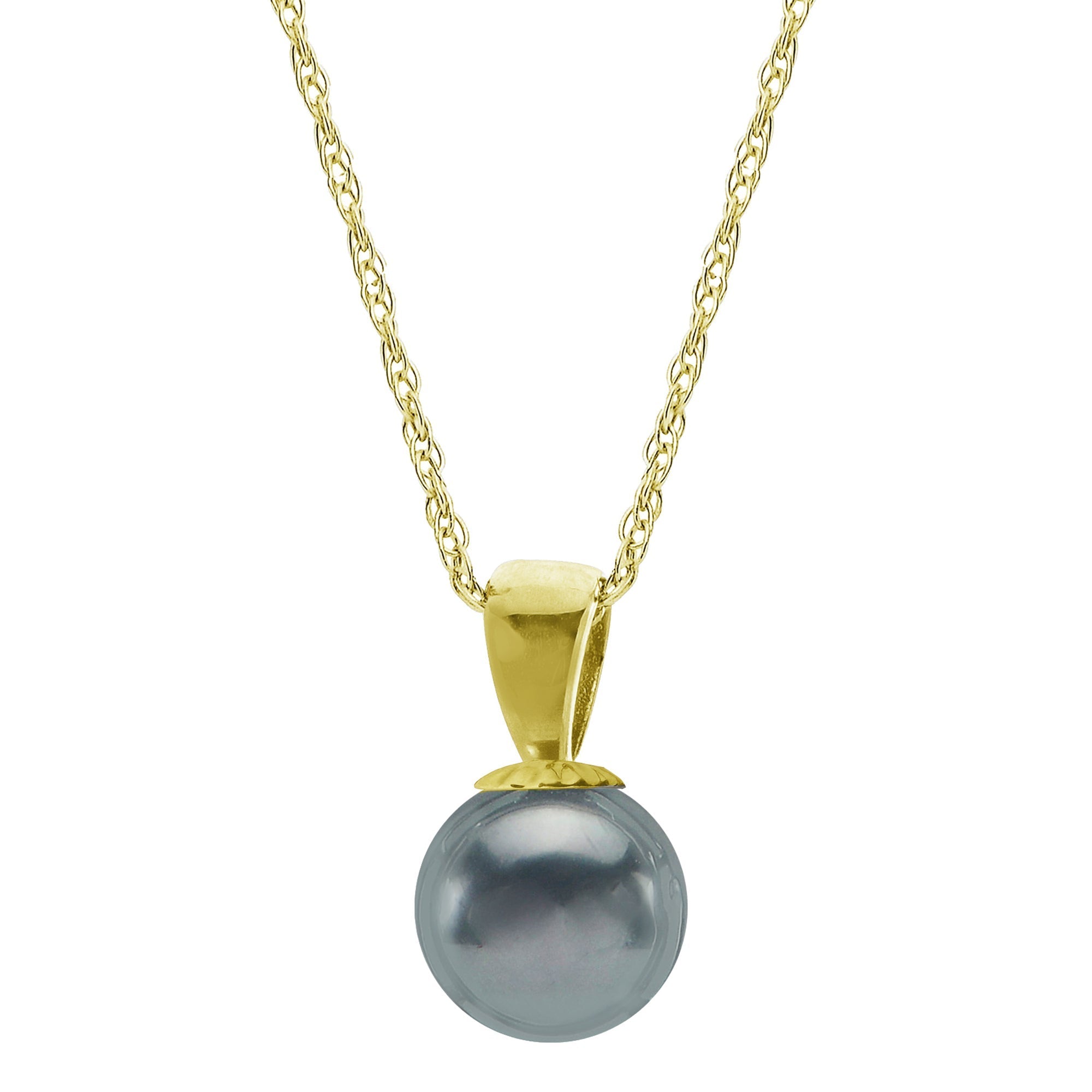 Parkplace Pearls 14KT Yellow Gold Akoya Pearl Pendant 986102/BLK18R
