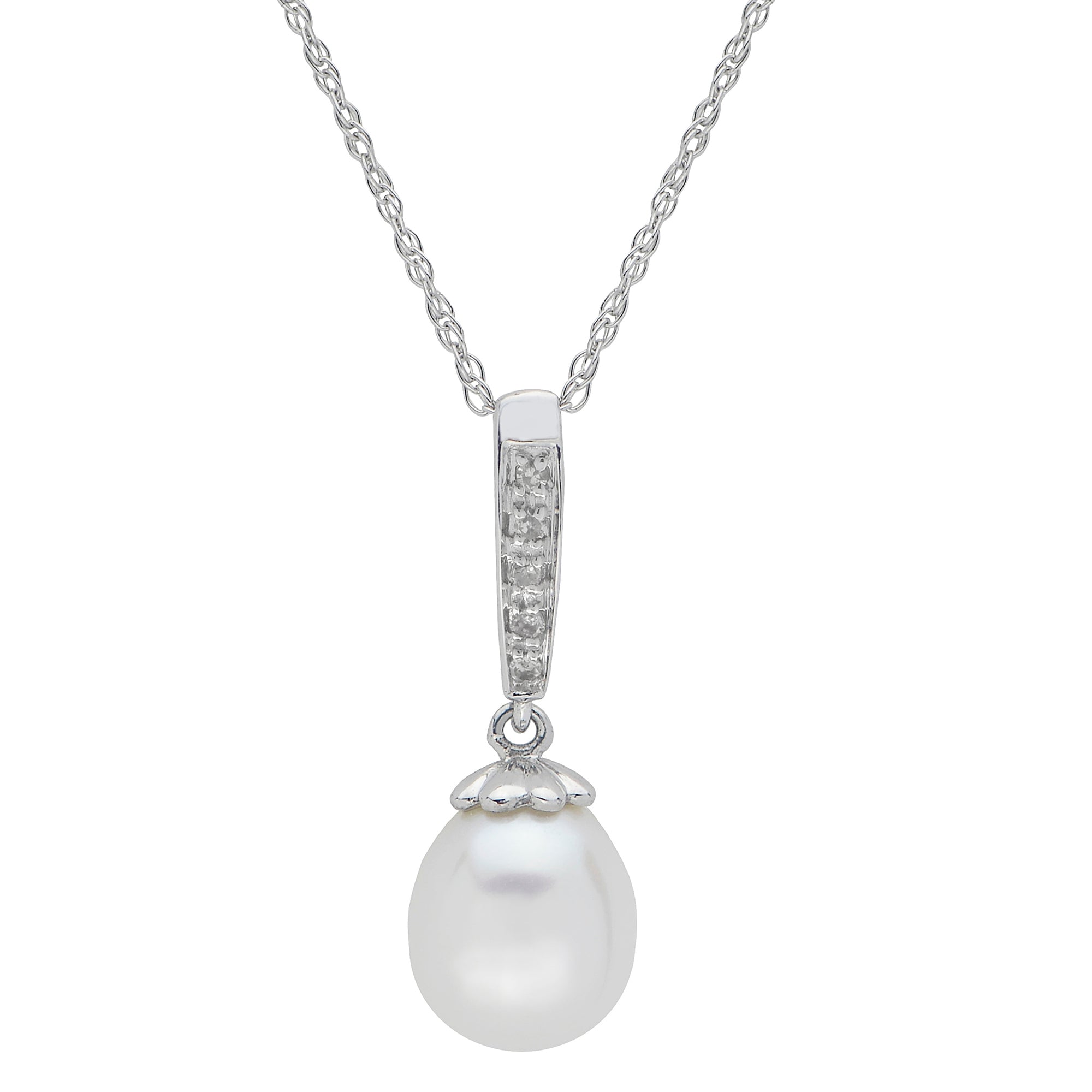 Parkplace Pearls 14KT White Gold Freshwater Pearl Pendant 986237/WH18R