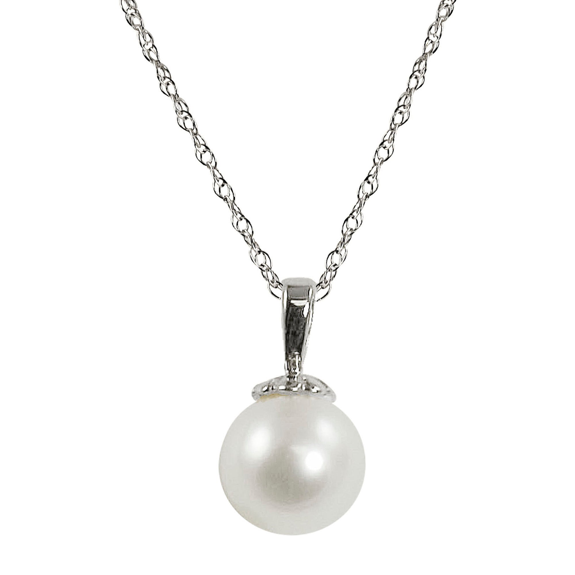 Parkplace Pearls 14KT White Gold Freshwater Pearl Pendant 986270/WH18