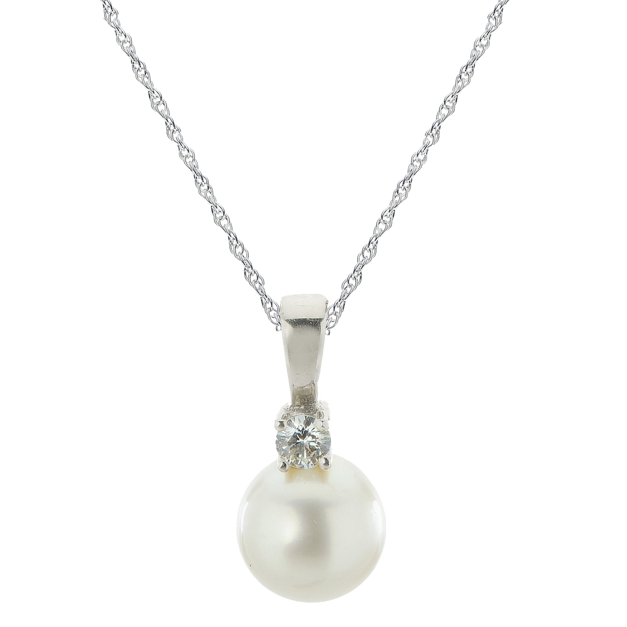 Parkplace Pearls 14KT White Gold Freshwater Pearl Pendant 986274/WH18