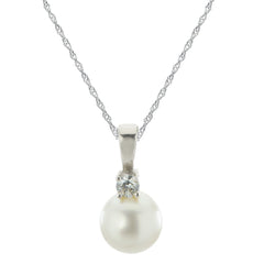 Parkplace Pearls 14KT White Gold Freshwater Pearl Pendant 986274/WH18