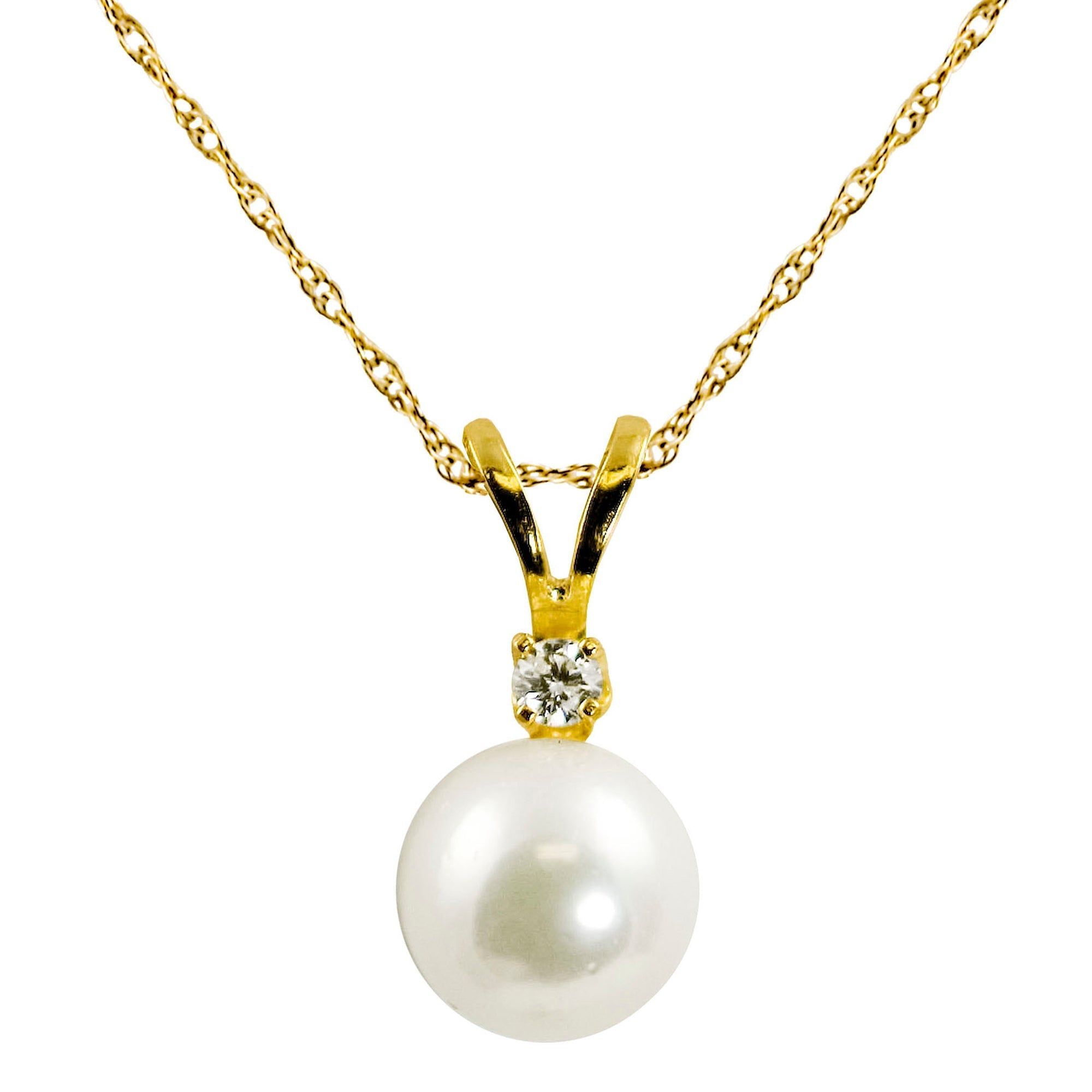 Parkplace Pearls 14KT Yellow Gold Akoya Pearl Pendant 986517/18RAA