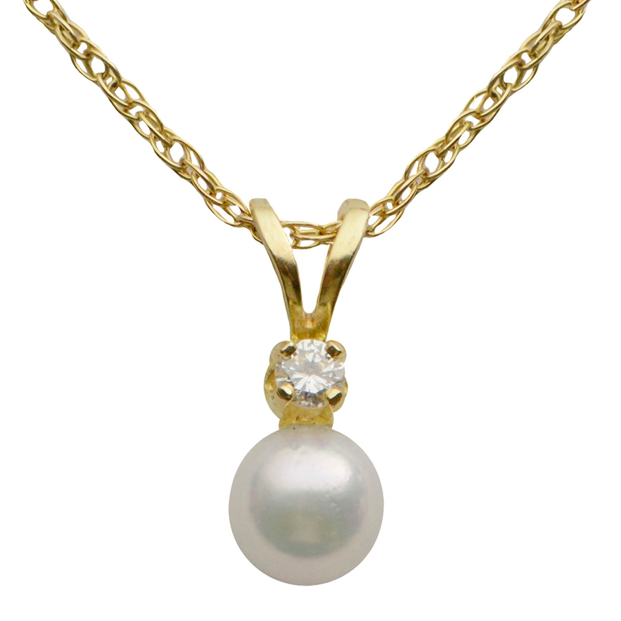 Parkplace Pearls 14KT Yellow Gold Akoya Pearl Pendant 986521/AA18R