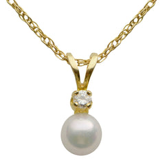 Parkplace Pearls 14KT Yellow Gold Akoya Pearl Pendant 986521/AA18R