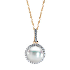 Parkplace Pearls 14KT White Gold Akoya Pearl Pendant 986830/WH-A18