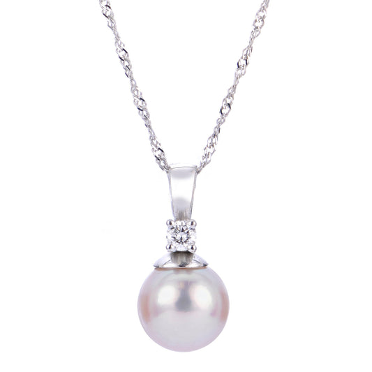Parkplace Pearls 14KT White Gold Akoya Pearl Pendant 987109/AWH18