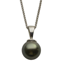 Parkplace Pearls 14KT White Gold Tahitian Pearl Pendant 987499/BWH18R