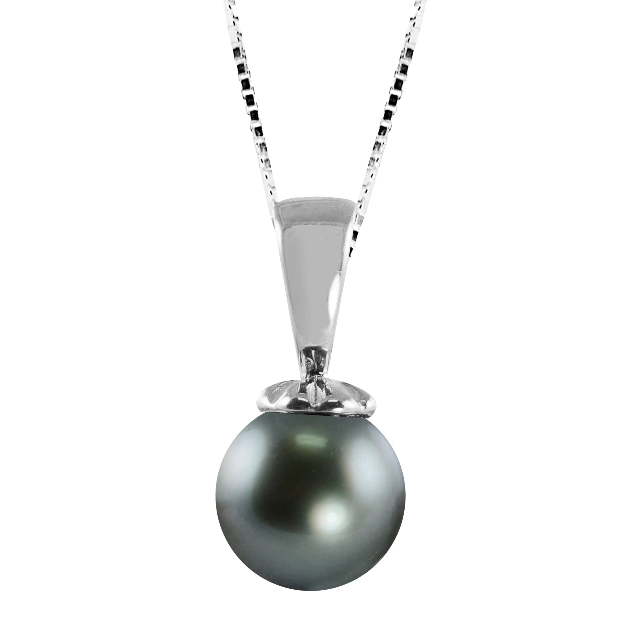 Parkplace Pearls 14KT White Gold Tahitian Pearl Pendant 987500/BWH18W-1