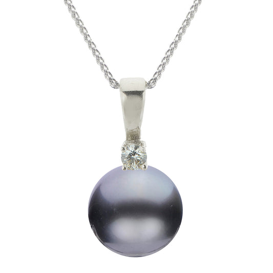 Parkplace Pearls 14KT White Gold Tahitian Pearl Pendant 987546/BWH18-1
