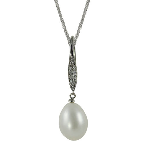 Parkplace Pearls 14KT White Gold Freshwater Pearl Pendant 987720/FW18