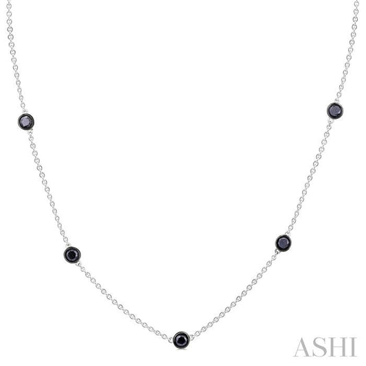 ASHI Diamond Station Necklace 987S1PPFKNKWG