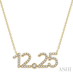 ASHI Date '12.25' Diamond Necklace 987Z0PPTSNKYG