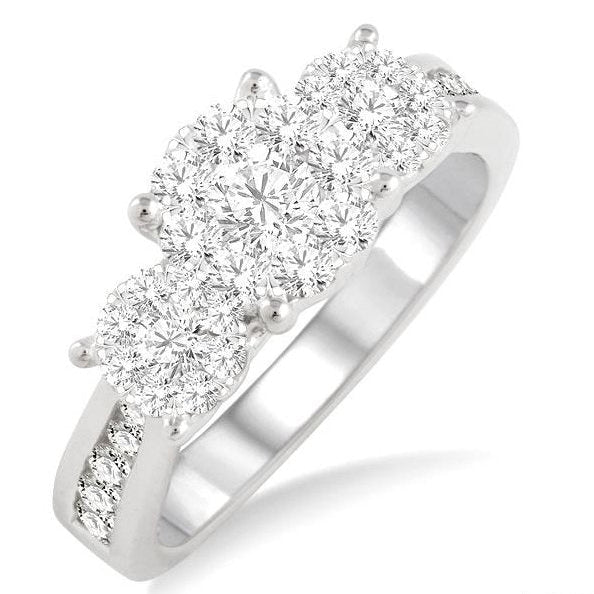 Parkplace Jewelers Round Shape Past Present & Future Lovebright Essential Diamond Ring 36911PPFGWG