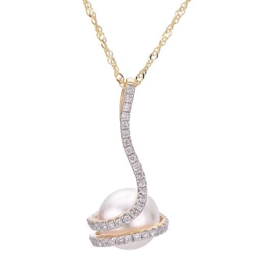 Parkplace Pearls 14KT Yellow Gold Akoya Pearl Pendant 988675/AA18
