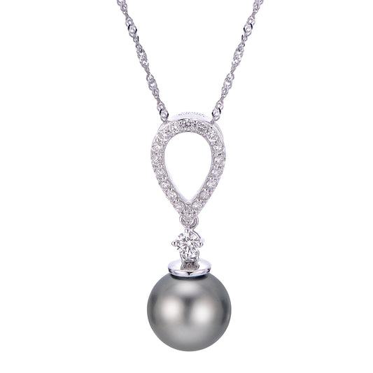 Parkplace Pearls 14KT White Gold Tahitian Pearl Pendant 988720/BWH18