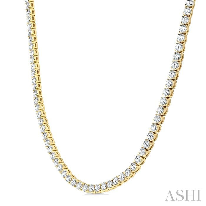 ASHI Diamond Tennis Necklace 989ZMPPFGNKYG-20