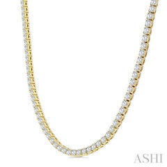 ASHI Diamond Tennis Necklace 989ZMPPFGNKYG-20