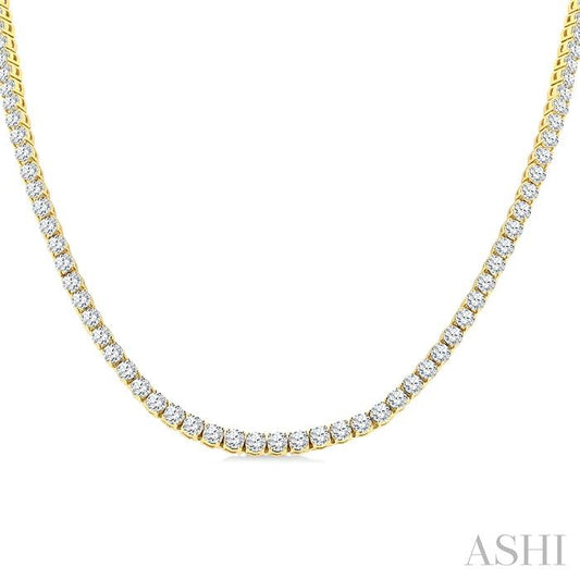 ASHI Diamond Tennis Necklace 989ZMPPFGNKYG-20