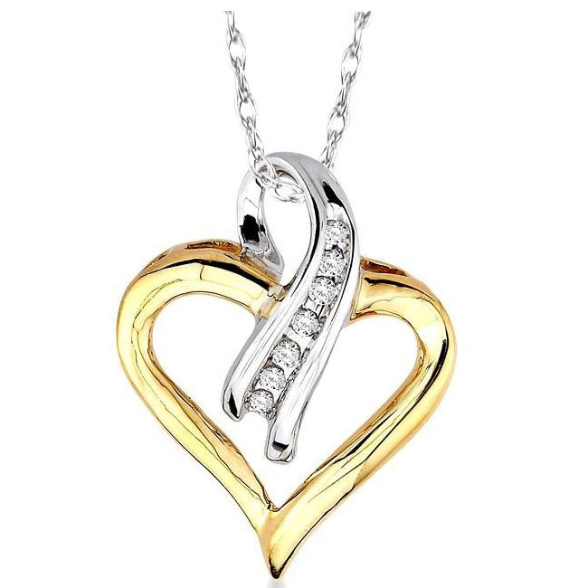 Parkplace Jewelers Heart Shape Journey Diamond Fashion Pendant 93318PPTXPD