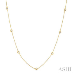 ASHI Diamond Station Necklace 990AUPPFGNKYG