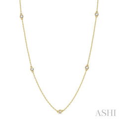 ASHI Diamond Station Necklace 990AVPPFHNKYG