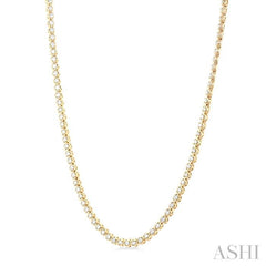 ASHI Illusion Diamond Tennis Necklace 990Q3PPFGNKYG