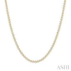 ASHI Illusion Diamond Tennis Necklace 990Q5PPFGNKYG