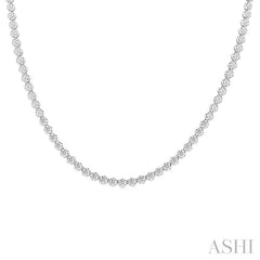ASHI Illusion Diamond Tennis Necklace 990Q7PPFGNKWG