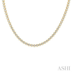 ASHI Illusion Diamond Tennis Necklace 990Q7PPFGNKYG