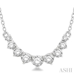 ASHI Graduated Diamond Smile Necklace 991HHPPFHNKWG
