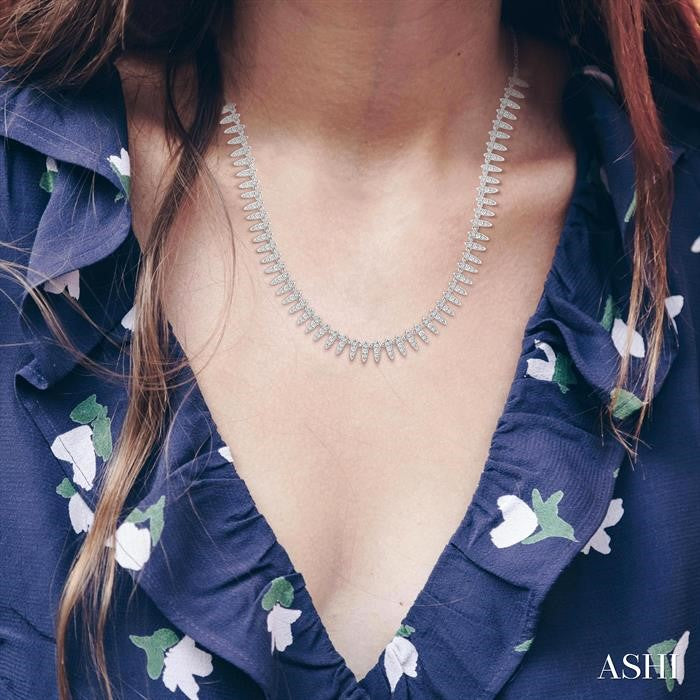 ASHI Spike Diamond Fashion Necklace 991W1PPFGNKWG