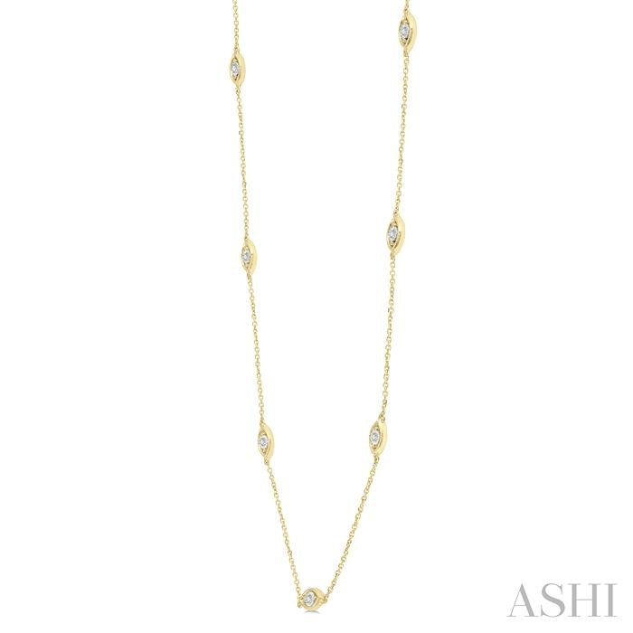 ASHI Diamond Station Necklace 992C0PPTSNKYG