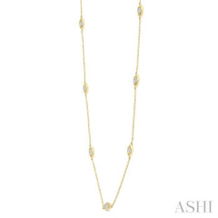 ASHI Diamond Station Necklace 992C0PPTSNKYG
