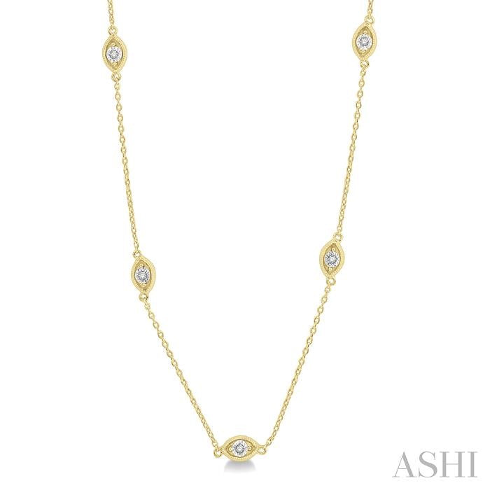 ASHI Diamond Station Necklace 992C0PPTSNKYG