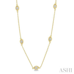 ASHI Diamond Station Necklace 992C0PPTSNKYG