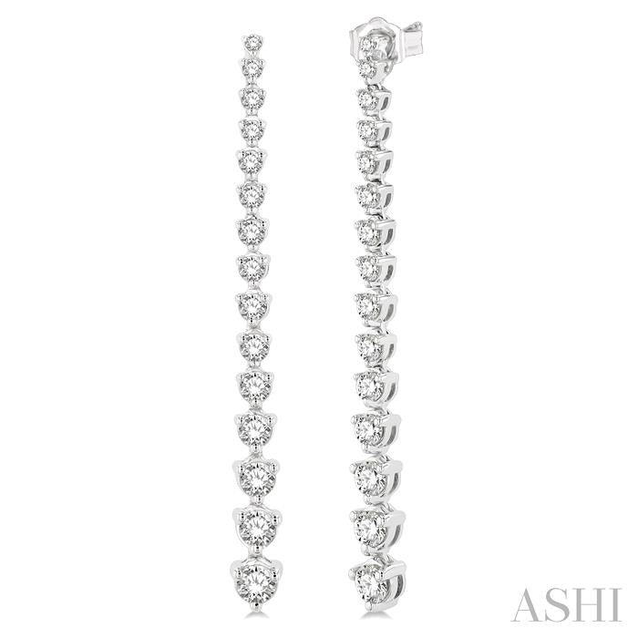 ASHI Riviera Diamond Long Earrings 992J0PPFGERWG-2.00