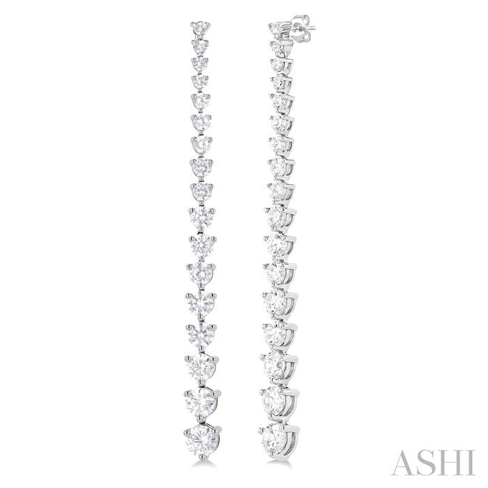 ASHI Riviera Diamond Long Earrings 992J0PPFGERWG-3.00