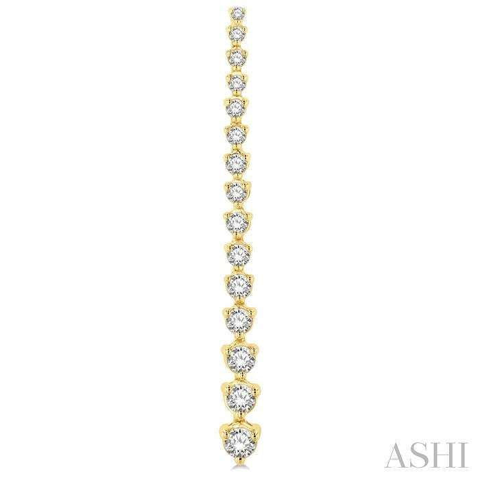 ASHI Riviera Diamond Long Earrings 992J0PPFGERYG-2.00