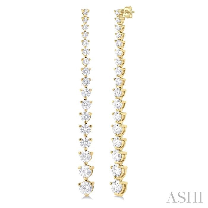 ASHI Riviera Diamond Long Earrings 992J0PPFGERYG-3.00