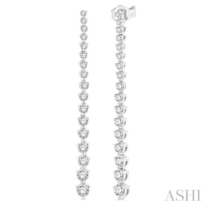 ASHI Riviera Diamond Long Earrings 992J1PPFGERWG