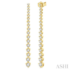 ASHI Riviera Diamond Long Earrings 992J1PPFGERYG