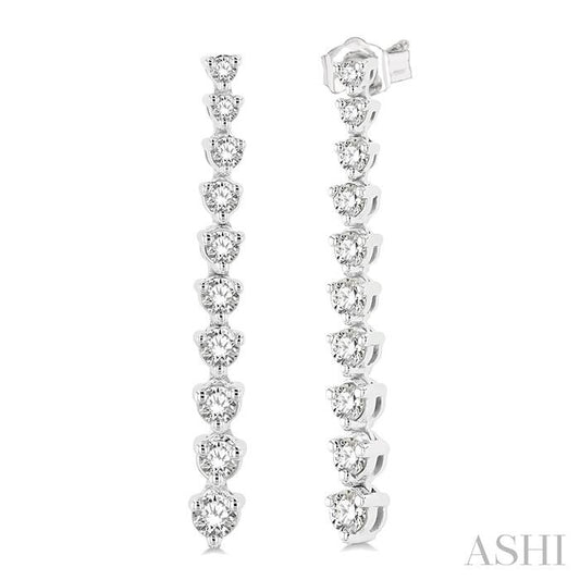 ASHI Riviera Diamond Long Earrings 992J3PPFGERWG