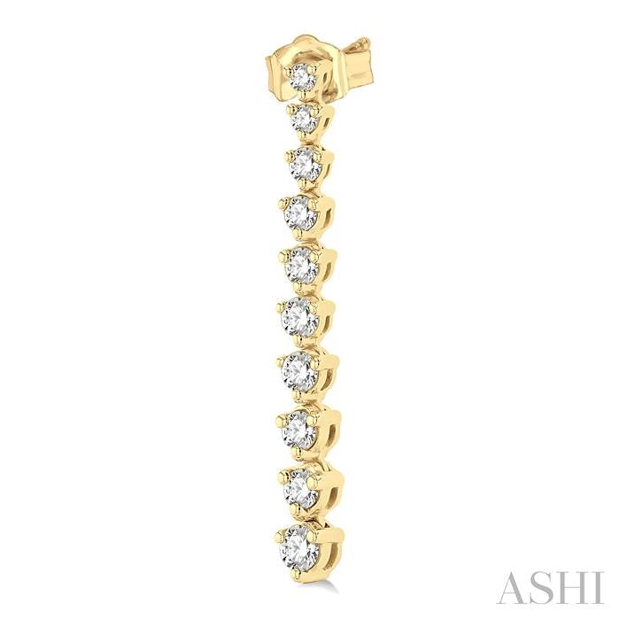 ASHI Riviera Diamond Long Earrings 992J3PPFGERYG