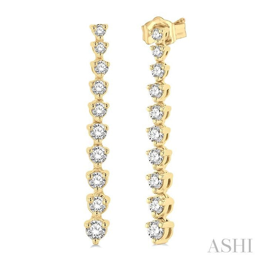 ASHI Riviera Diamond Long Earrings 992J3PPFGERYG