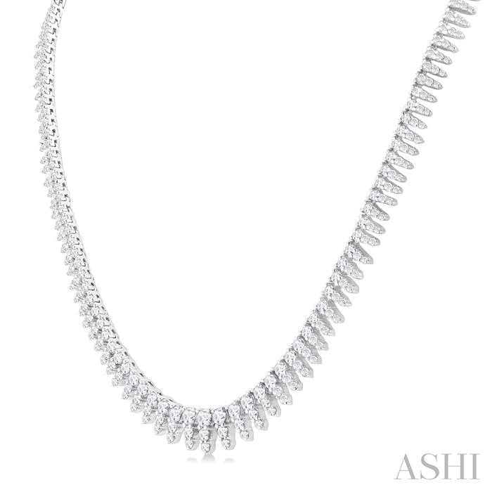 ASHI Waterfall Diamond Necklace 992V5PPFGNKWG