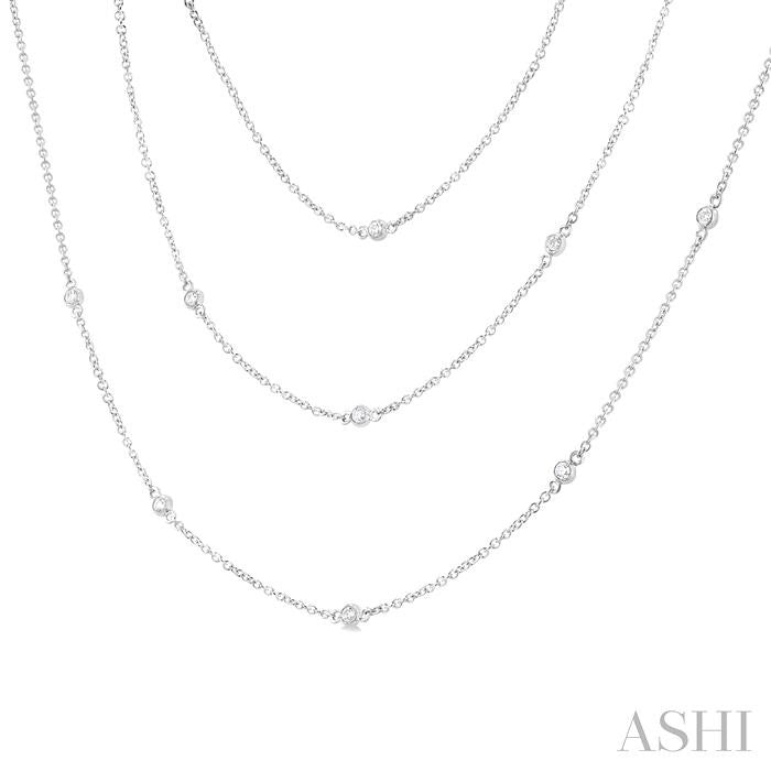 ASHI Diamond Station Long Necklace 993E1PPFGNKWG