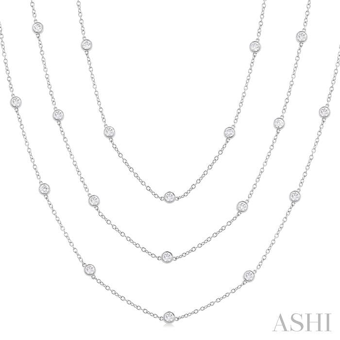 ASHI Diamond Station Long Necklace 993E5PPFGNKWG