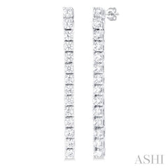 ASHI Diamond Tennis Long Earrings 993J3PPFGERWG